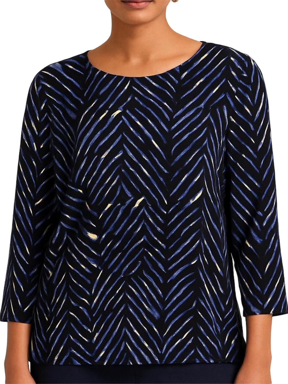 39. WOMENS CHICO’S TRAVELERS 3/XL DETAIL TOP